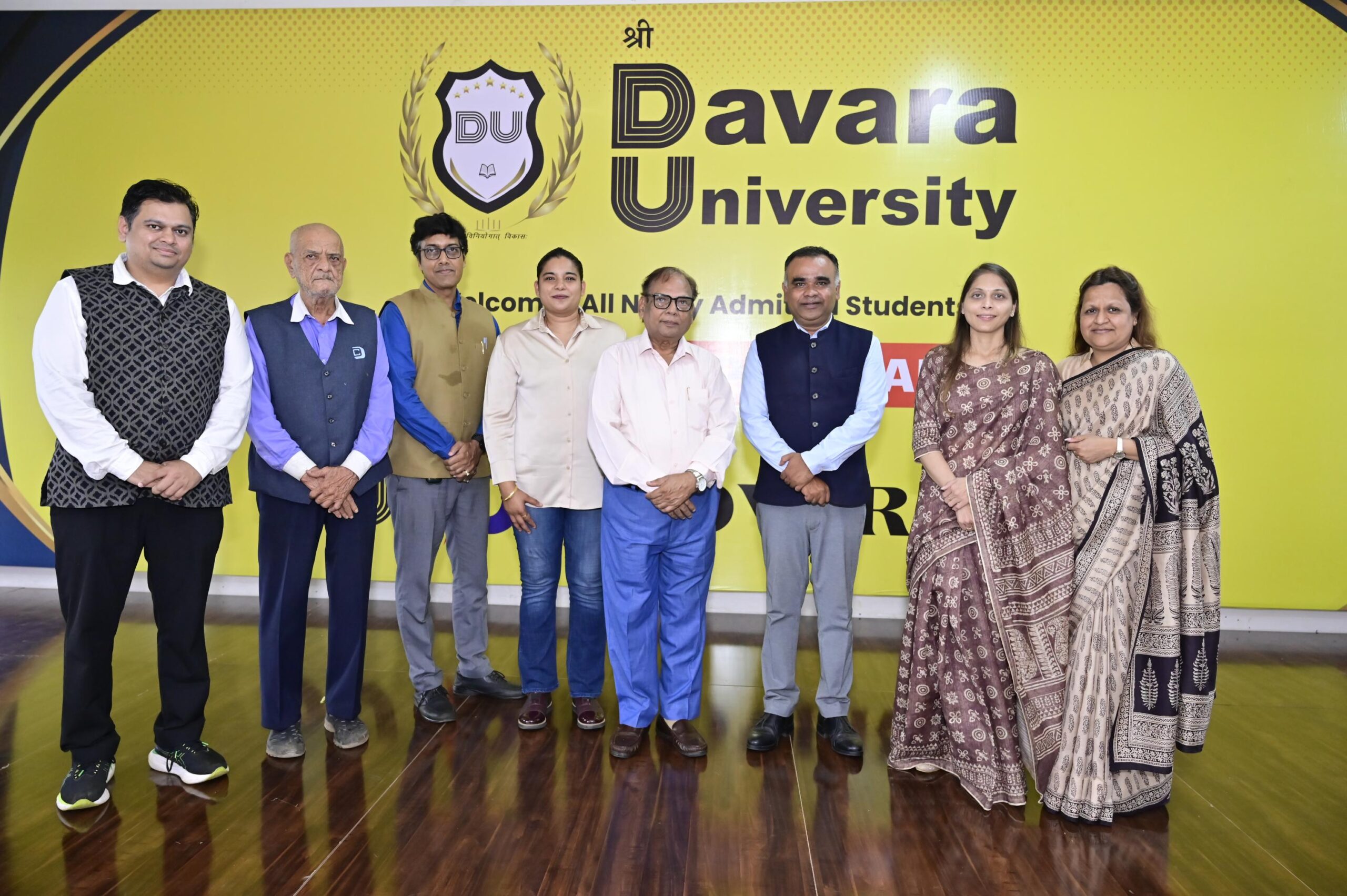 On the third day of the Induction Program “DU: Discover You” at Shri Davara University