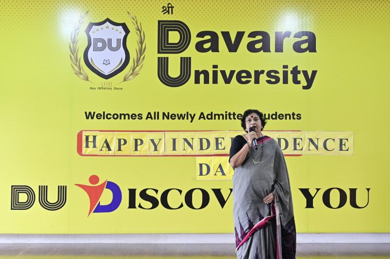 The Independence Day celebration was held at Sri Davara University